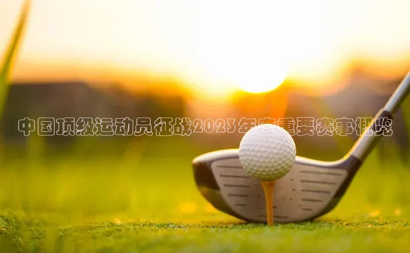 中国顶级运动员征战2023年度重要赛事概览